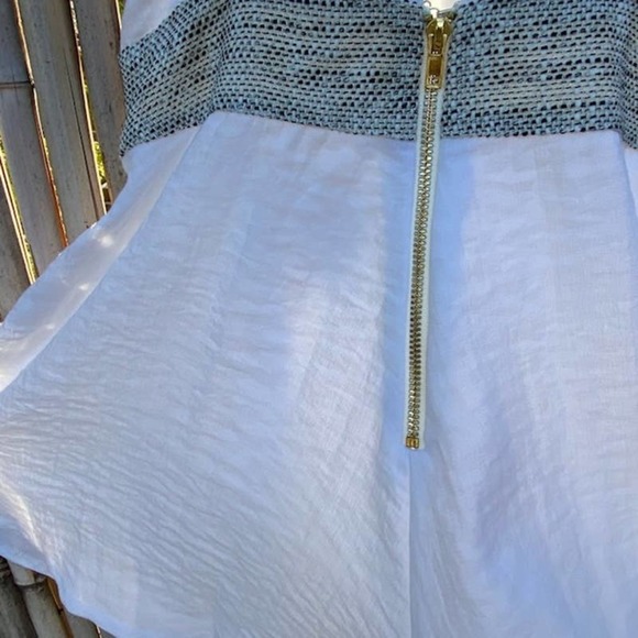 Line & Dot Revolve White Square Neck Romper XS - Picture 8 of 10